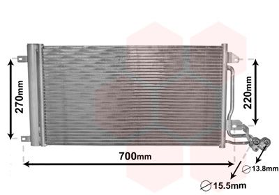 VAN WEZEL Condensor, airconditioning (49005038)