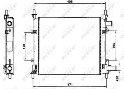 Kühler, Motorkühlung NRF 54601