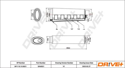 LUFTFILTER DR!VE+ DP1110100021 2