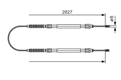 CABLU FRANA DE PARCARE BOSCH 1987482006