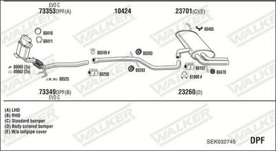 SISTEM DE ESAPAMENT WALKER SEK032745