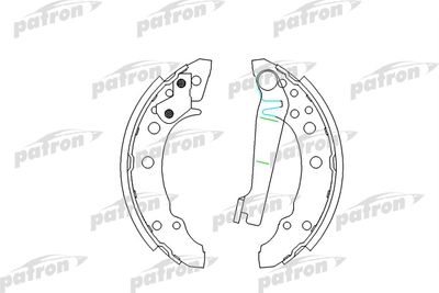 Комплект тормозных колодок PATRON PSP191 для SEAT CORDOBA