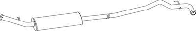 Tłumik środkowy DINEX 66314