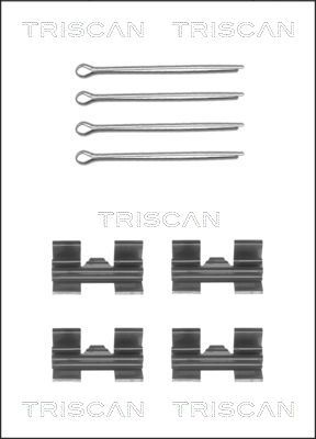 Комплектующие, колодки дискового тормоза TRISCAN 8105 171001 для LAND ROVER 110/127
