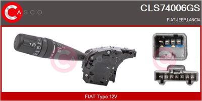 Выключатель на рулевой колонке CASCO CLS74006GS для LANCIA FLAVIA