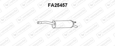 Глушитель выхлопных газов конечный VENEPORTE FA25457 для FIAT DOBLO