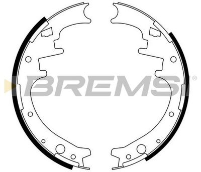 Комплект тормозных колодок BREMSI GF4445 для JEEP COMANCHE