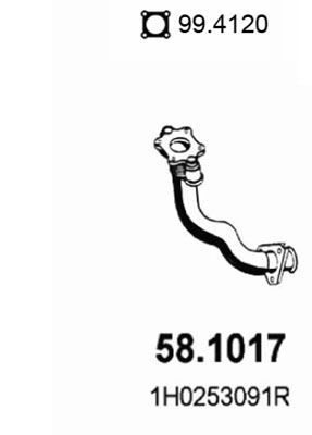 Výfuková trubka ASSO 58.1017