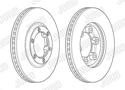 Тормозной диск JURID 563013JC для ISUZU D-MAX