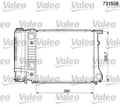 VALEO 731508 Радіатор охолодження двигуна для BMW (Бмв)