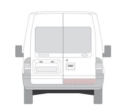 Deur reparatieset Achter Rechts (kanaal) past: FORD TRANSIT V, TRANSIT V FL 01.00-08.13
