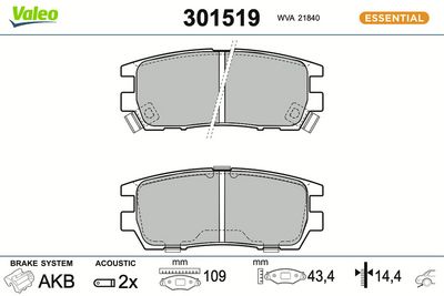 SET PLACUTE FRANA FRANA DISC VALEO 301519