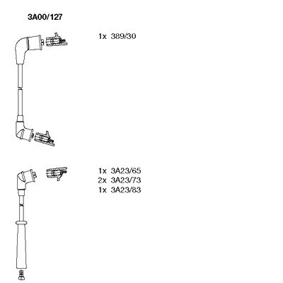 Комплект проводов зажигания BREMI 3A00/127 для MITSUBISHI COLT