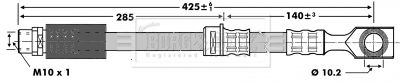Тормозной шланг BORG & BECK BBH7124 для CADILLAC BLS