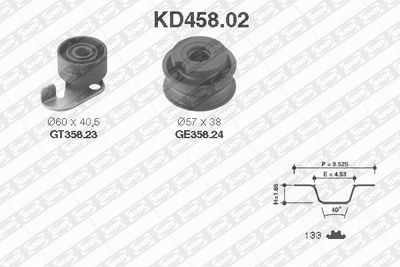 Комплект ремня ГРМ SNR KD458.02 для FIAT 127