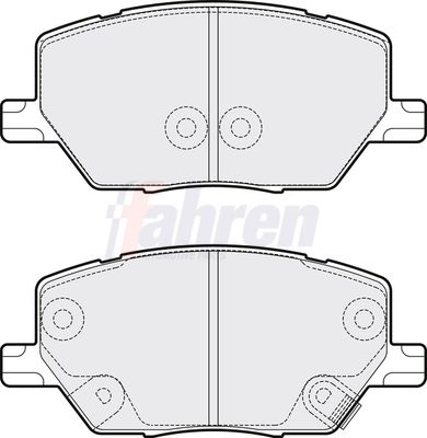 Fahren Brake Pad Set, disc brake FBP3855