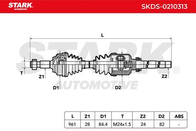 полуоска STARK SKDS-0210313