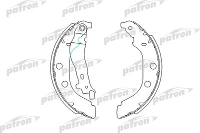 Комплект тормозных колодок PATRON PSP547 для PEUGEOT 406