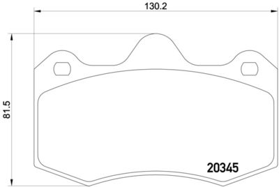 Комплект тормозных колодок, дисковый тормоз BREMBO P 47 001 для LOTUS EVORA