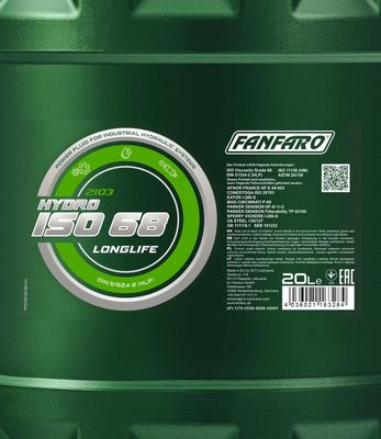 FANFARO Hydro ISO 68 Longlife 20L
