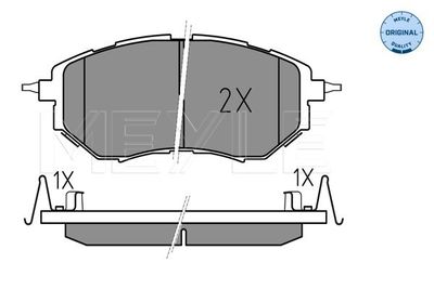 Комплект тормозных колодок, дисковый тормоз MEYLE 025 242 2218/W для SUBARU LEVORG