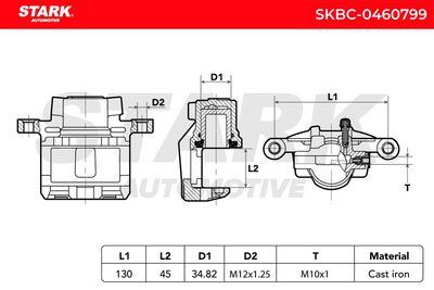 спирачен апарат STARK SKBC-0460799