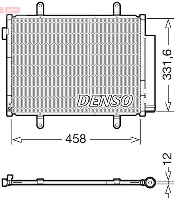 Конденсатор, кондиционер DENSO DCN47011 для SUZUKI CELERIO