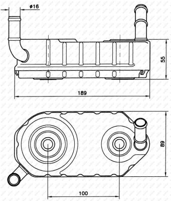 Oil Cooler, automatic transmission 31004A