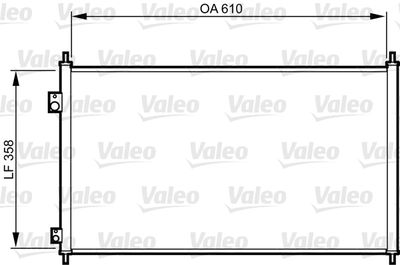 VALEO 814243 Радіатор кондиціонера для HONDA (Хонда)
