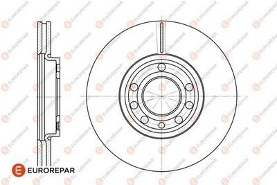 Тормозной диск EUROREPAR 1667858480 для FIAT CROMA