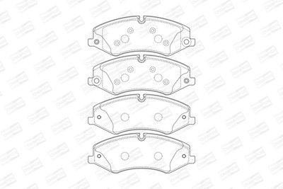 BREMSBELAGSATZ SCHEIBENBREMSE CHAMPION 573759CH 1