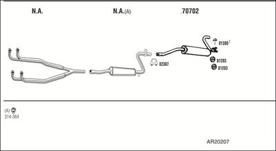 ABGASANLAGE WALKER AR20207