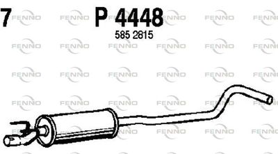 FENNO P4448 Глушитель выхлопных газов  для OPEL CORSA B (S93) 1.4 i (F08, F68, M68)