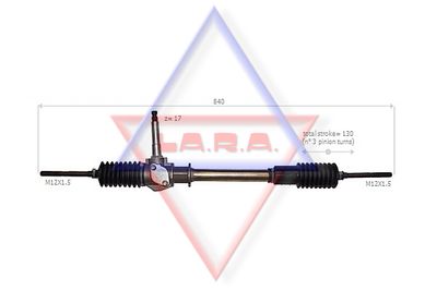 Рулевой механизм LA.R.A. 240002 для AUTOBIANCHI Y10