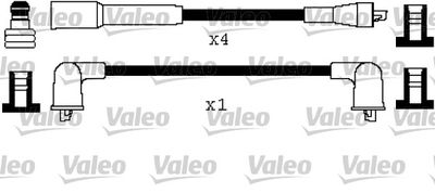 Комплект проводов зажигания VALEO 346437 для DAIHATSU CHARMANT