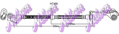 Тормозной шланг KAWE H7481 для HONDA CR-Z