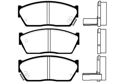 Kavo Parts Stabdžių trinkelių rinkinys, diskinis stabdys