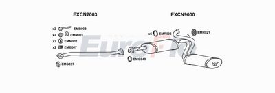Układ wydechowy EUROFLO CNREL28D9001A00
