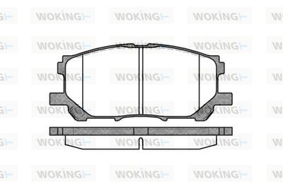 Комплект тормозных колодок, дисковый тормоз WOKING P11393.00 для LEXUS RC