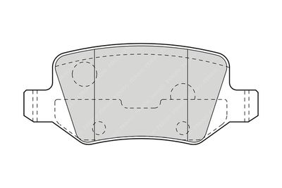 Комплект тормозных колодок, дисковый тормоз FERODO FDB1358 для MERCEDES-BENZ VANEO