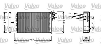 VALEO 812317 Радиатор печки  для AUDI A4 (Ауди А4)