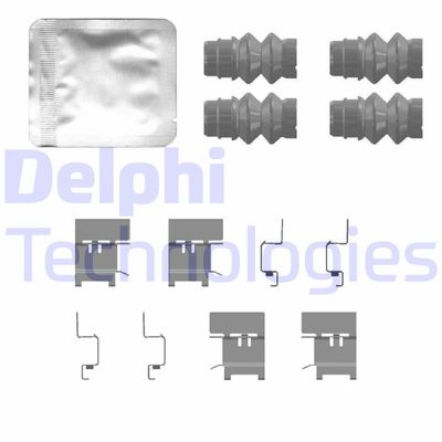 Комплектующие, колодки дискового тормоза DELPHI LX0768 для VW MULTIVAN
