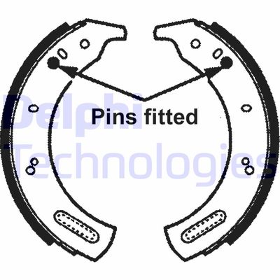 Комплект тормозных колодок DELPHI LS1146 для CARBODIES FX