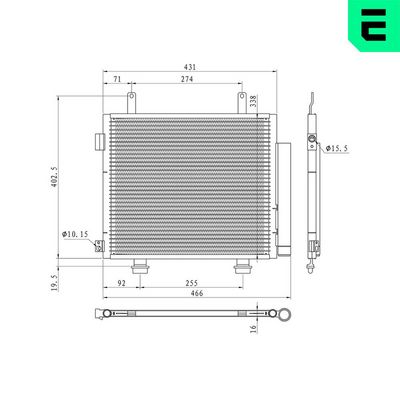 CONDENSATOR CLIMATIZARE ERA 667463