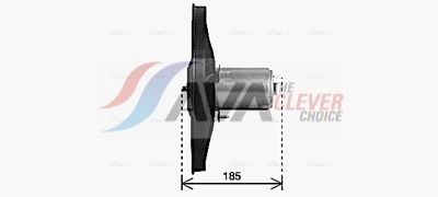 VENTILATOR RADIATOR AVA Clever Choice VN7538 2