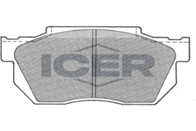 Комплект тормозных колодок, дисковый тормоз ICER 180492 для HONDA PRELUDE