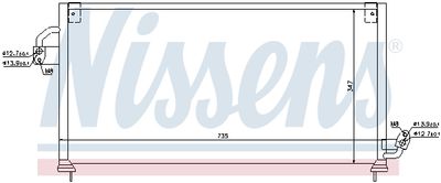 CONDENSATOR CLIMATIZARE NISSENS 94841 2