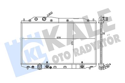 KALE OTO RADYATÖR 359135 Радиатор охлаждения двигателя  для HONDA CIVIC (Хонда Цивик)