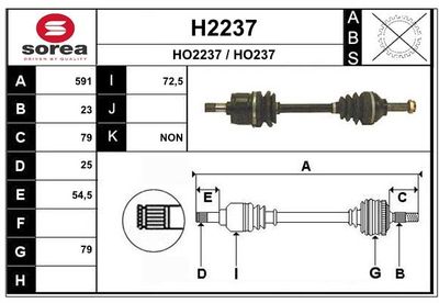 ANTRIEBSWELLE SNRA H2237