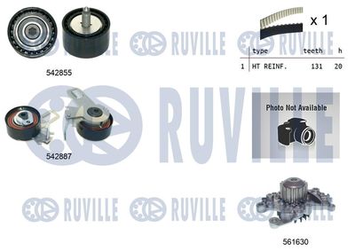Водяной насос + комплект зубчатого ремня RUVILLE 5504971 для OPEL GRANDLAND